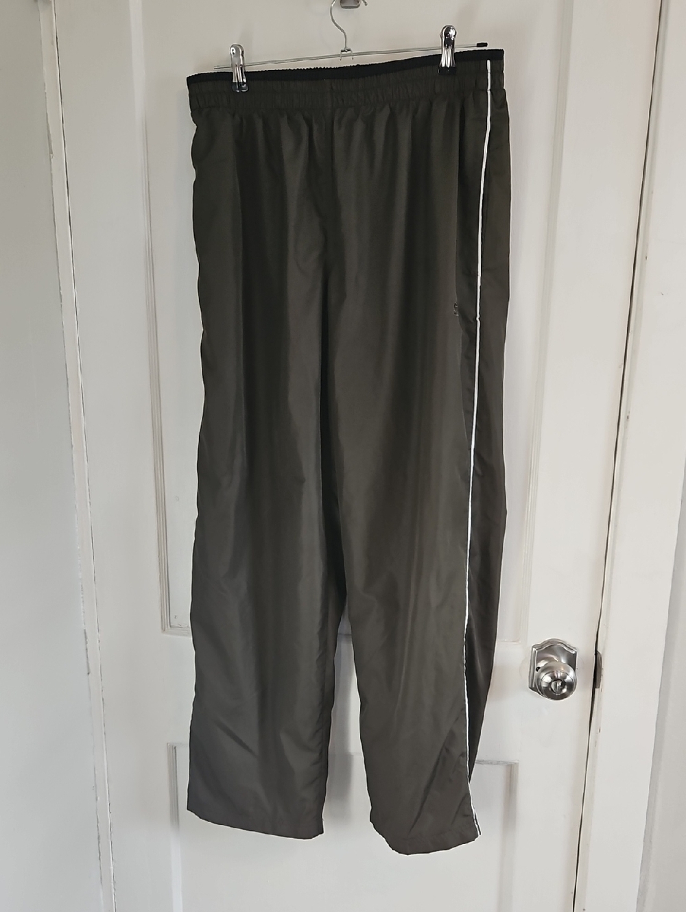 STARTER Olive Track Joggers with White Side Stripe